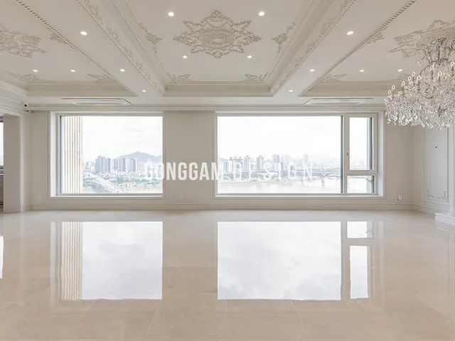 청담동 80평 거실 인테리어 (공감디자인 시공)